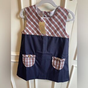 TBBC Jill Jumper - Nantucket Navy with Merritt Park Plaid